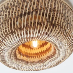 GOOD & MOJO Deckenlampe Barbados, braun, Ø 35 cm, Bambus E27