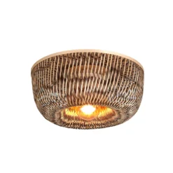 GOOD & MOJO Deckenlampe Barbados, braun, Ø 35 cm, Bambus E27