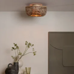 GOOD & MOJO Deckenlampe Barbados, braun, Ø 35 cm, Bambus E27