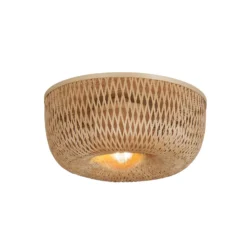 GOOD & MOJO Deckenlampe Barbados, natur, Ø 35 cm, Bambus E27