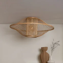 GOOD & MOJO Deckenlampe Maui, natur, Ø 70 cm, Bambus, E27
