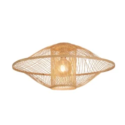 GOOD & MOJO Deckenlampe Maui, natur, Ø 70 cm, Bambus, E27