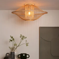 GOOD & MOJO Deckenlampe Maui, natur, Ø 70 cm, Bambus, E27