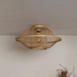 GOOD & MOJO Deckenlampe Maui, natur, Ø 50 cm, Bambus, E27