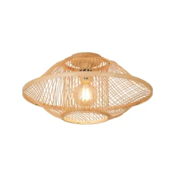 GOOD & MOJO Deckenlampe Maui, natur, Ø 50 cm, Bambus, E27