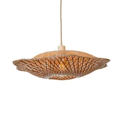 GOOD & MOJO Hängelampe Madura, Ø 60 cm, natur/braun, Bambus