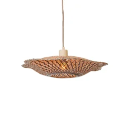 GOOD & MOJO Hängelampe Madura, Ø 44 cm, natur/braun, Bambus