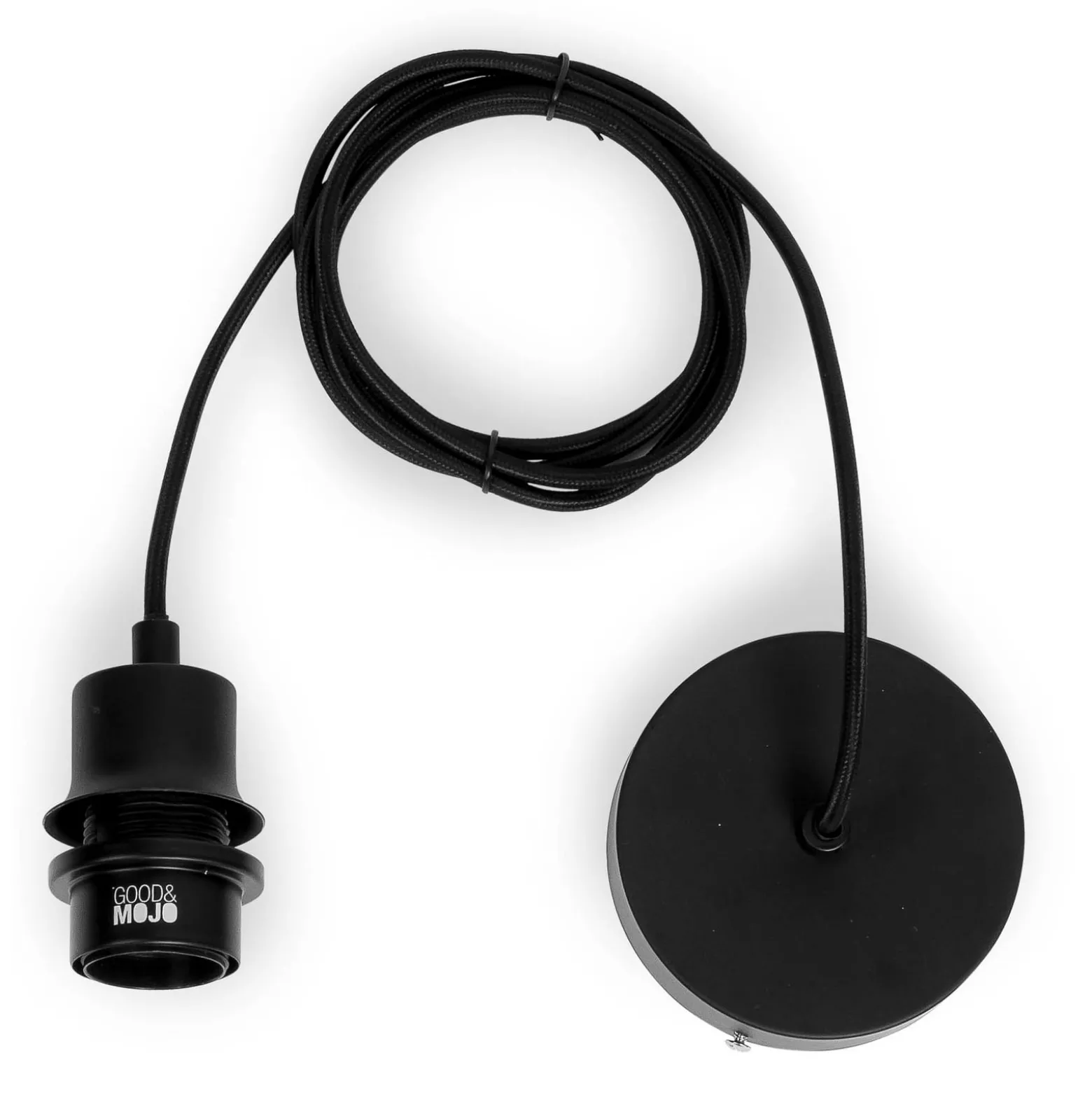 GOOD & MOJO Iguazu Hängelampe Kegel natur Ø40cm