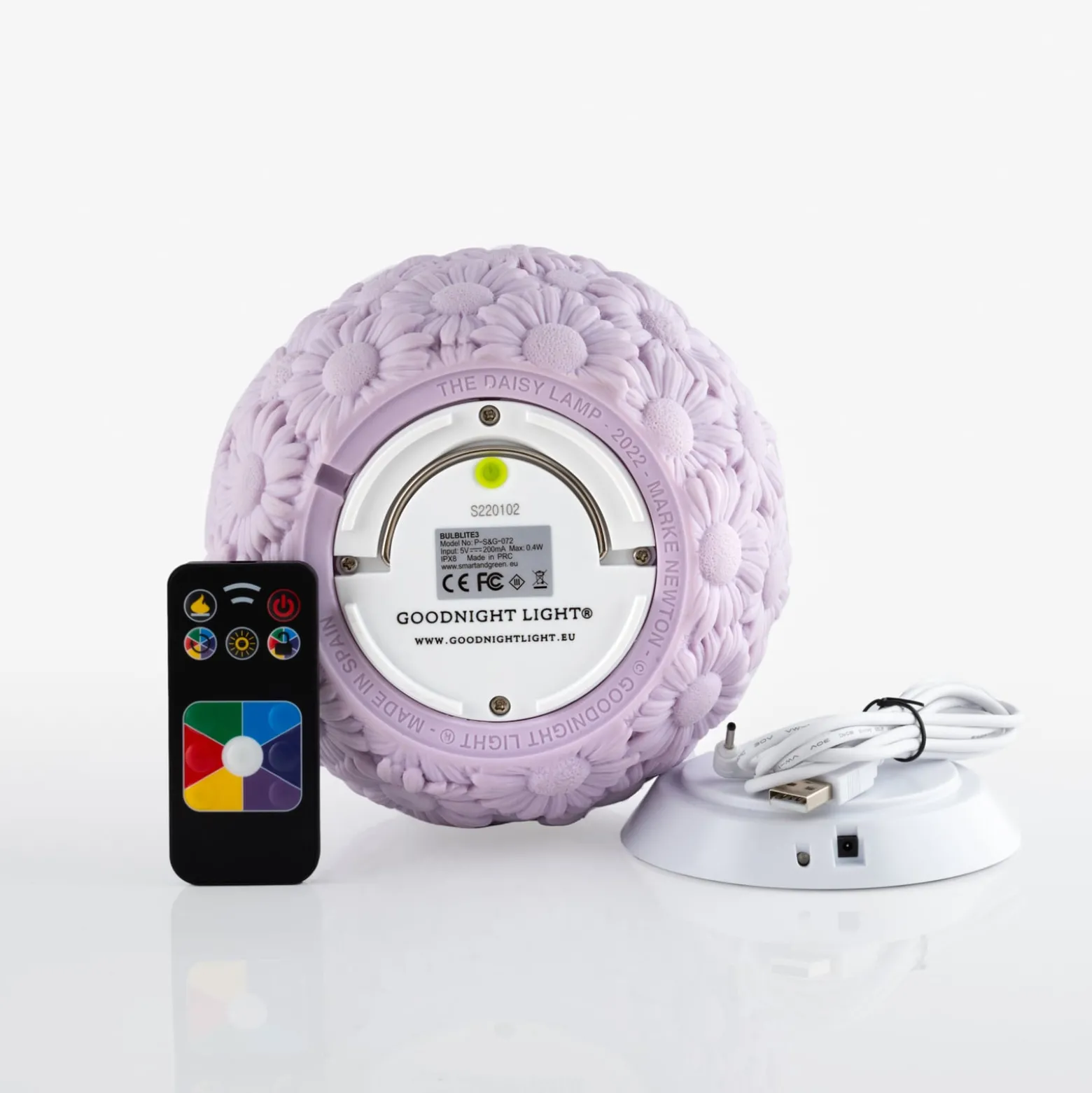 Goodnight Light DAISY lamp LED-Akkuleuchte, lilac