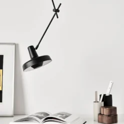 GRUPA Arigato Decke 1-flammig 70cm Ø23cm schwarz