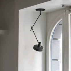 GRUPA Arigato Decke 1-flammig 70cm Ø23cm schwarz