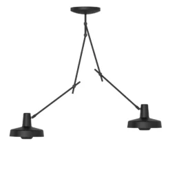 GRUPA Arigato Deckenleuchte 2-flammig 70cm schwarz