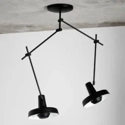 GRUPA Arigato Deckenleuchte 2-flammig 70cm schwarz