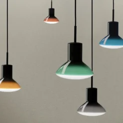 Grupa Pendellampe Onda, grau, Ø 17 cm, Glas, GU10