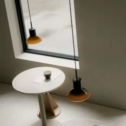 Grupa Pendellampe Onda, ocker, Ø 17 cm, Glas, GU10