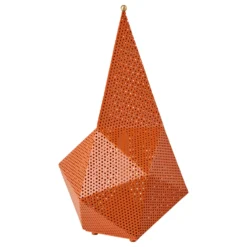 Gubi Akku-Tischleuchte Bagdad, orange, Höhe 36 cm, Metall