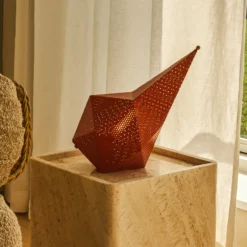 Gubi Akku-Tischleuchte Bagdad, orange, Höhe 36 cm, Metall