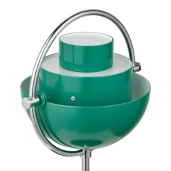 GUBI Akku-Tischleuchte Multi-Lite, chrom/blaugrün, 30 cm