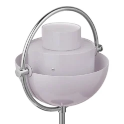 GUBI Akku-Tischleuchte Multi-Lite, chrom/lila, 30 cm