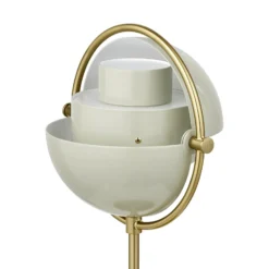 GUBI Akku-Tischleuchte Multi-Lite, messing/grau, 30 cm