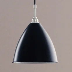 GUBI Bestlite BL9 Hängeleuchte Ø16cm chrom/schwarz