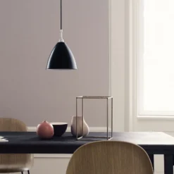 GUBI Bestlite BL9 Hängeleuchte Ø16cm chrom/schwarz
