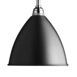 GUBI Bestlite BL9 Hängeleuchte Ø16cm chrom/schwarz