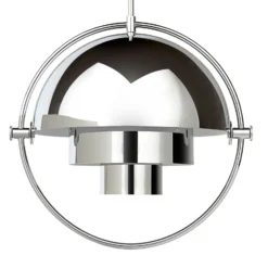 GUBI Hängeleuchte Multi-Lite, Ø 36 cm, chrom/chrom