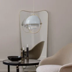 GUBI Hängeleuchte Multi-Lite, Ø 36 cm, chrom/weiß