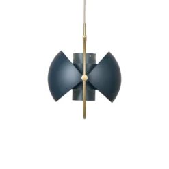 GUBI Hängeleuchte Multi-Lite, Ø 36 cm, messing/dunkelblau