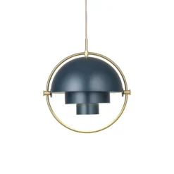 GUBI Hängeleuchte Multi-Lite, Ø 36 cm, messing/dunkelblau