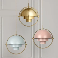 GUBI Hängeleuchte Multi-Lite, Ø 36 cm, messing/rosé