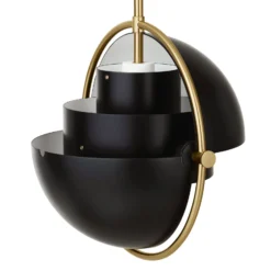 GUBI Hängeleuchte Multi-Lite, Ø 27 cm, messing/schwarz