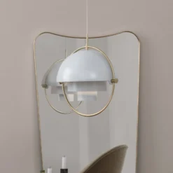 GUBI Hängeleuchte Multi-Lite, Ø 27 cm, messing/weiß