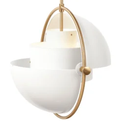 GUBI Hängeleuchte Multi-Lite, Ø 36 cm, messing/weiß