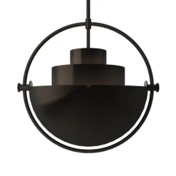 GUBI Hängeleuchte Multi-Lite, Ø 27 cm, schwarz/schwarz