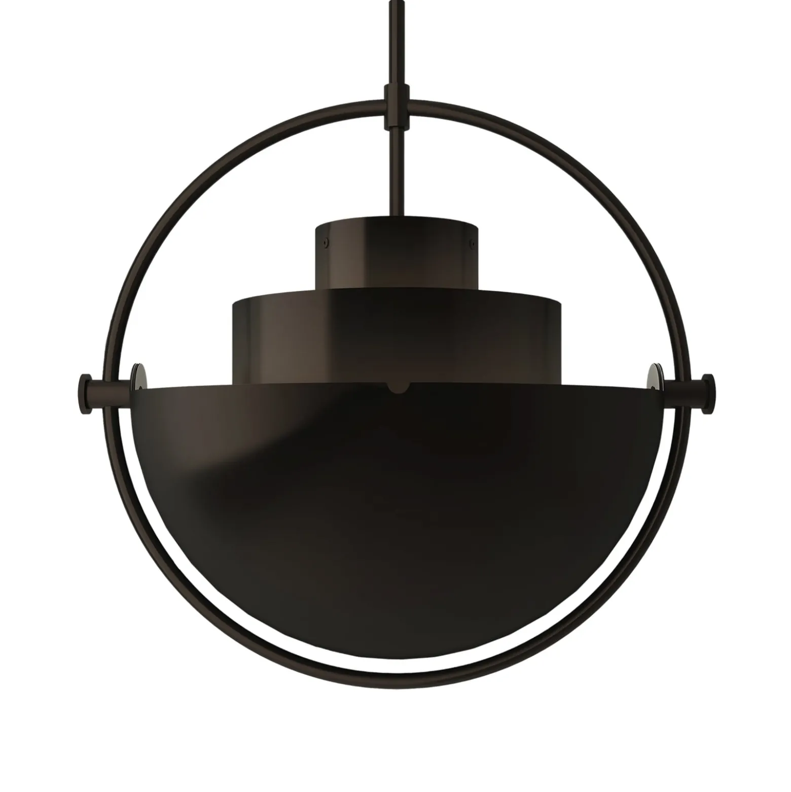 GUBI Hängeleuchte Multi-Lite, Ø 27 cm, schwarz/schwarz