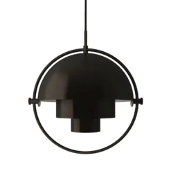 GUBI Hängeleuchte Multi-Lite, Ø 27 cm, schwarz/schwarz
