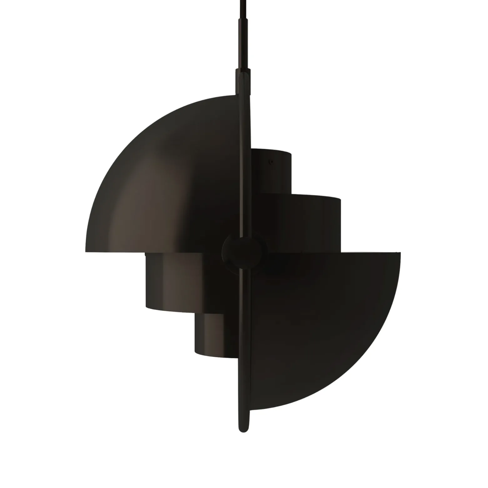 GUBI Hängeleuchte Multi-Lite, Ø 27 cm, schwarz/schwarz