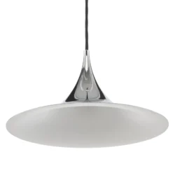 GUBI Hängeleuchte Semi, Ø 30 cm, chrom