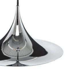 GUBI Hängeleuchte Semi, Ø 30 cm, chrom