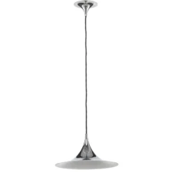 GUBI Hängeleuchte Semi, Ø 30 cm, chrom