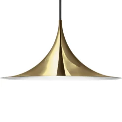 GUBI Hängeleuchte Semi, Ø 60 cm, messing glänzend