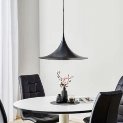 GUBI Hängeleuchte Semi, Ø 60 cm, schwarz