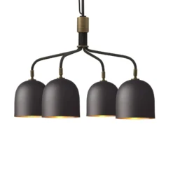 GUBI Kronleuchter Howard 4-flammig Ø 66 cm gunmetal
