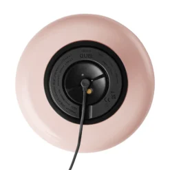 GUBI LED-Akku-Tischleuchte Obello, puderrosa, IP44, Glas