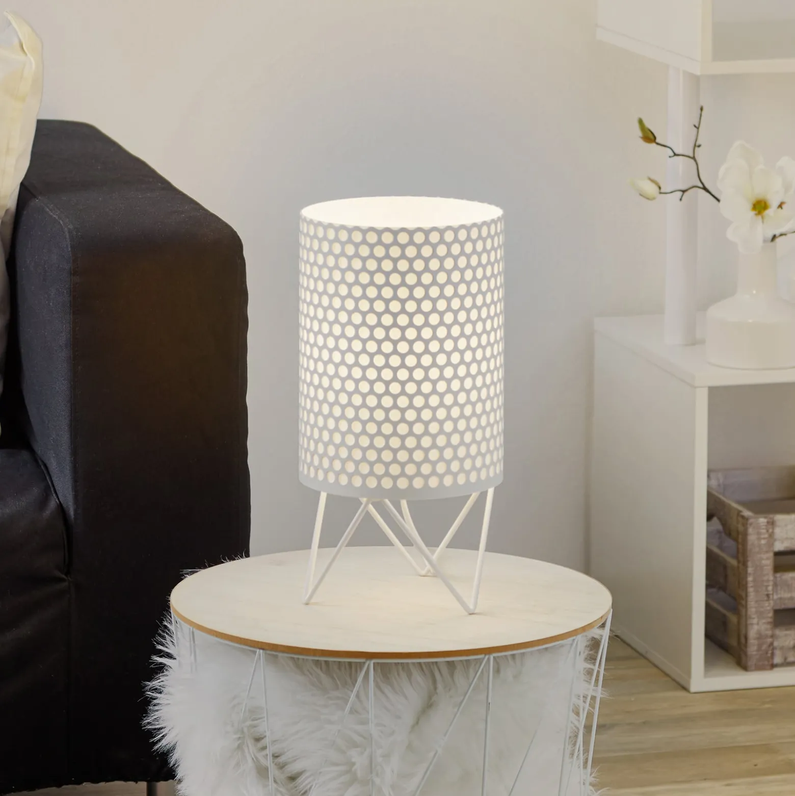 GUBI Pedrera ABC Tischleuchte, weiß