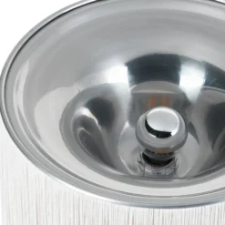 GUBI Tischleuchte Model 597, Aluminium, creme, Höhe 29 cm