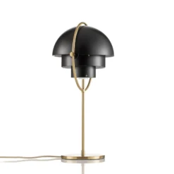 GUBI Tischleuchte Multi-Lite, Höhe 50 cm, messing/schwarz
