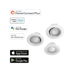 Hama WLAN Einbauspot, App-Steuerung CCT 3er weiß